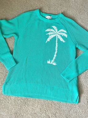 NWOT Belle Beach by Kim Gravel Palm Springs Shaker Knit Sweater  Sz M
